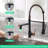 Kitchen Faucet With Pull Down Sprayer, Single Handle Single Lever Kitchen Sink Faucet
