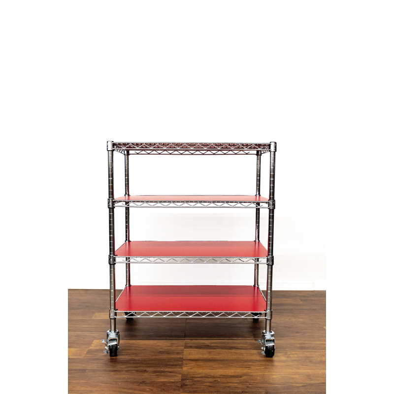Doublure de tablette en PVC, Rouge, H 0,125 po x l 47 po x P 13,25 po