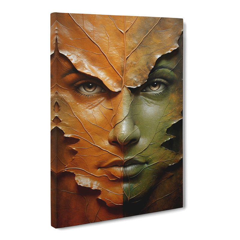 Leaf Symbolism - Wrapped Canvas, 50cm H x 35cm W x 3cm D