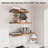  Large Floating Shelves for Wall Set of 3 Wooden Wall Shelves 30 in x 12.75 in x 2 in Room Decor Long Shelf with Invisible Wall Mount Bracket for Bedroom, Kitchen, Living Room, Rustic Brown-1003030911-1004386361