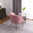 Floreal Velvet Barrel Chair-589203627