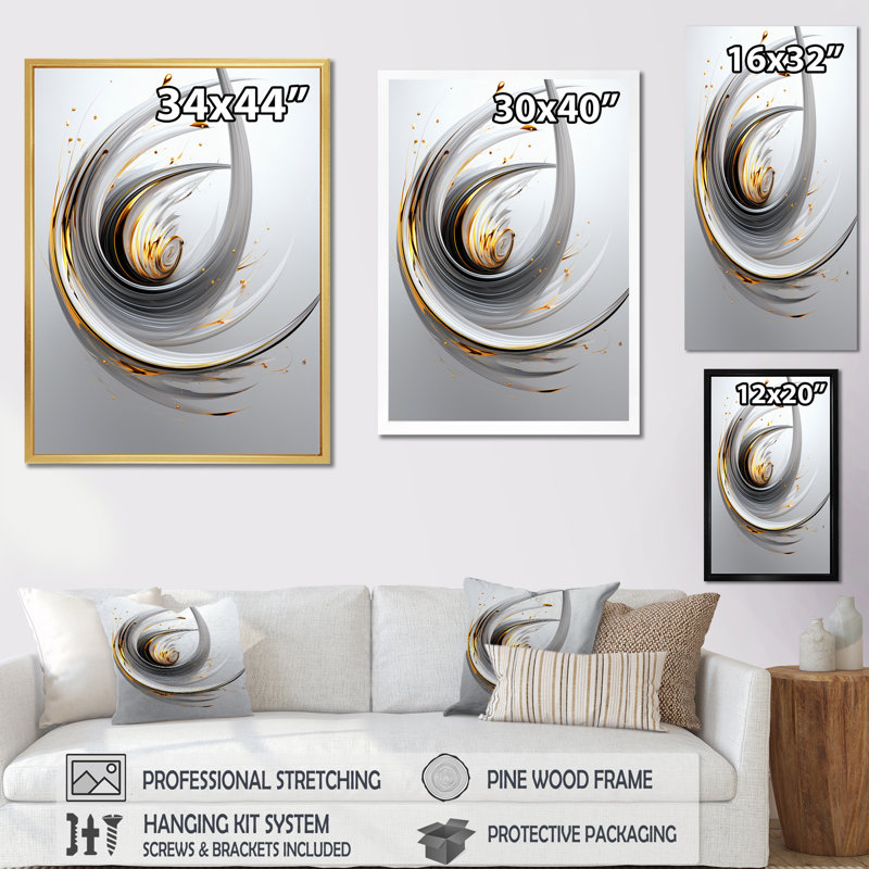 Art mural sur toile Wilderness of Ambition, Cadre flottant noir, H 40 po x l 30 po x P 1,5 po