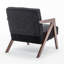 Chaise d'appoint Mid-Century moderne avec structure en bois-133653541