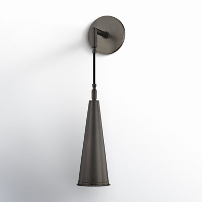 Darla Single Light Steel Dimmable Wall Sconce