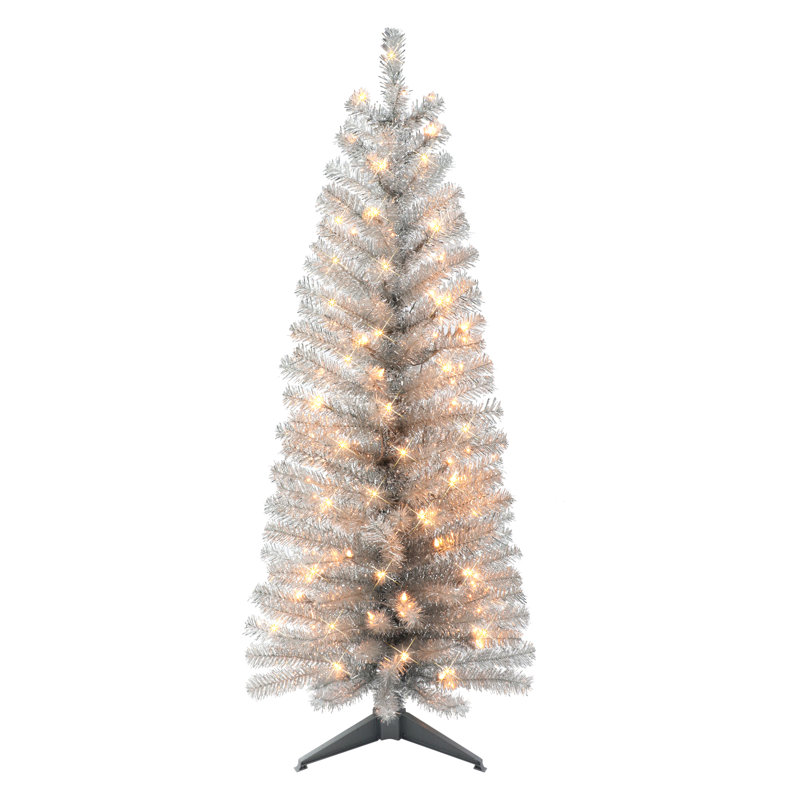4.5' Lighted Artificial Fir Christmas Tree