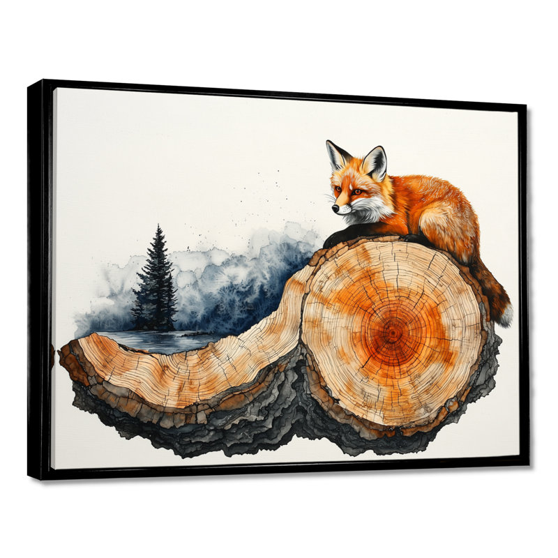 Getta - Animals Canvas Art Print, H 30 po x l 40 po, Noir, noir, noir, noir, Impression encadrée flottante