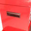 Organisateur de boîte à outils rouge avec roues verrouillables et tiroirs coulissants pour garage-349038995
