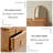 Minimalist Solid Oak Vanity Desk With Removable Mirror