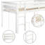 Twin Low Loft Bed, Shade, Pine And Plywood Design, For Mobility, Under - Bed Rest Area, Bedroom Grace Wood With , Structure Longevity, Commercial Performance, Study Zone, Transformation-14700907