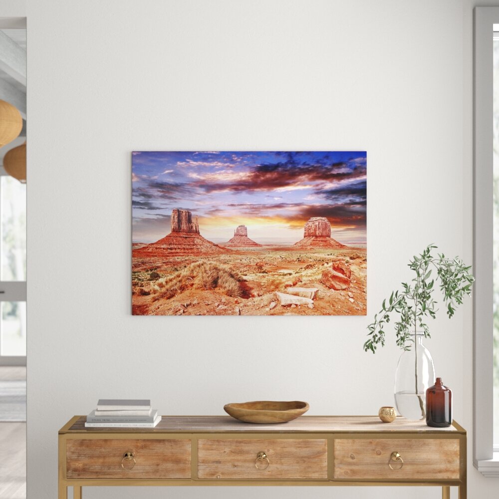 Leinwandbild ,,Utah Monument Valley", Grafikdruck