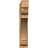 8"W x 42"D x 42"H Olympic Block Rough Sawn Outlooker, Western Red Cedar-109314316-113718482