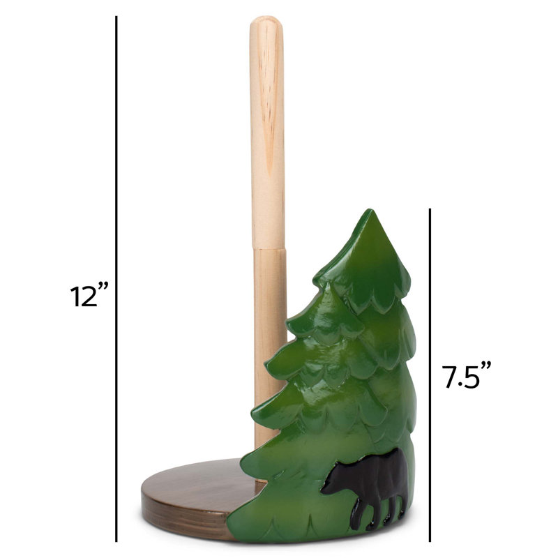 Porte-serviettes en papier forêt et ours