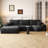 107" Cloud Sectional Couch With L-Shape Chaise