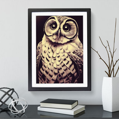 Owl Portrait No.4 - Framed Print