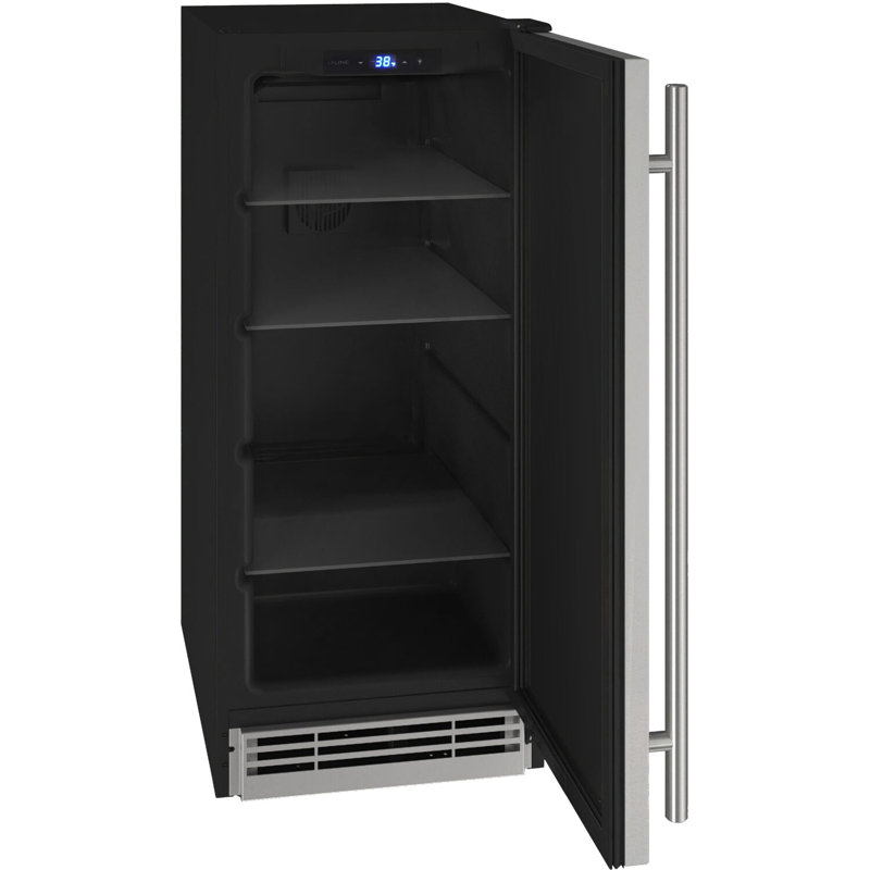 U-Line 14.94'' W Mini Fridge, Silver