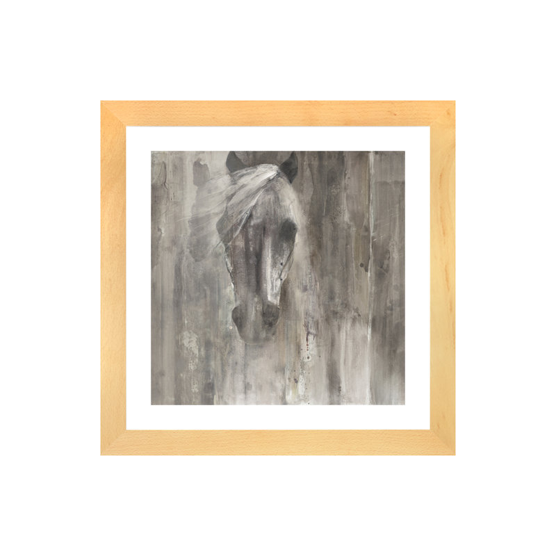 «Shadow Light», reproduction d'art, H 16 po x l 16 po x P 1 po, Cadre brun, Blanc