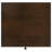 Gibson Coffee Brown 1-Drawer Rectangular Side Table