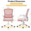 Computer Desk Office Chair with Flip-up Armrests-1710649914-1710649916
