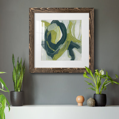 Verdigris Motion IV - reproduction encadrée de qualité supérieure - prête à être accrochée