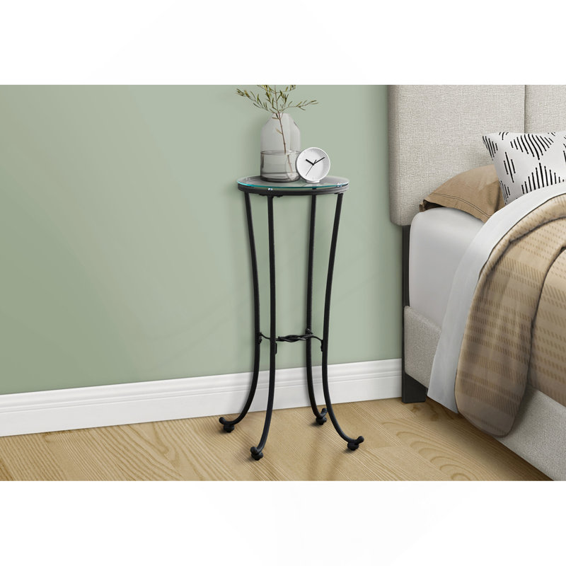 Table d'appoint, côté, bout, support à plante, rond, salon, chambre à coucher, contemporain, moderne