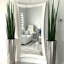 Faux Snake Plant (Sansevieria) Plant in Metal Planter-1201110098