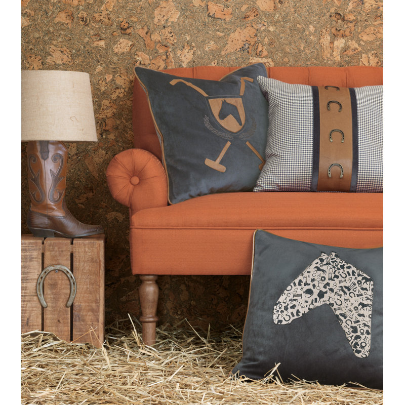 Equestrian Square Pillow Cover & Insert