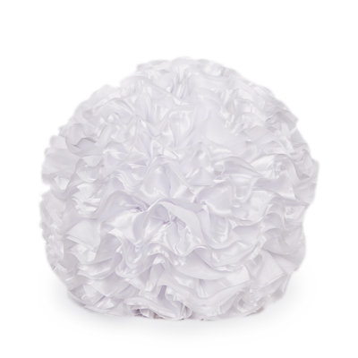 Pom Pom Ruffled Throw Pillow