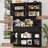 72.1'' Large Kitchen Pantry, Coffee Bar Cabinet with Removable Wine Racks-111987838