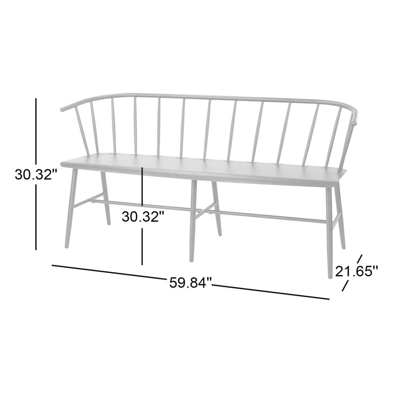 Banc en métal Loriana