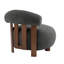 Modern Bouble Fabric Accent Chair-1809464141