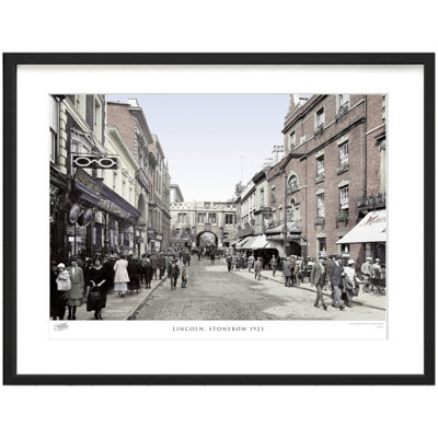 Lincoln, Stonebow 1923 - Single Picture Frame Print