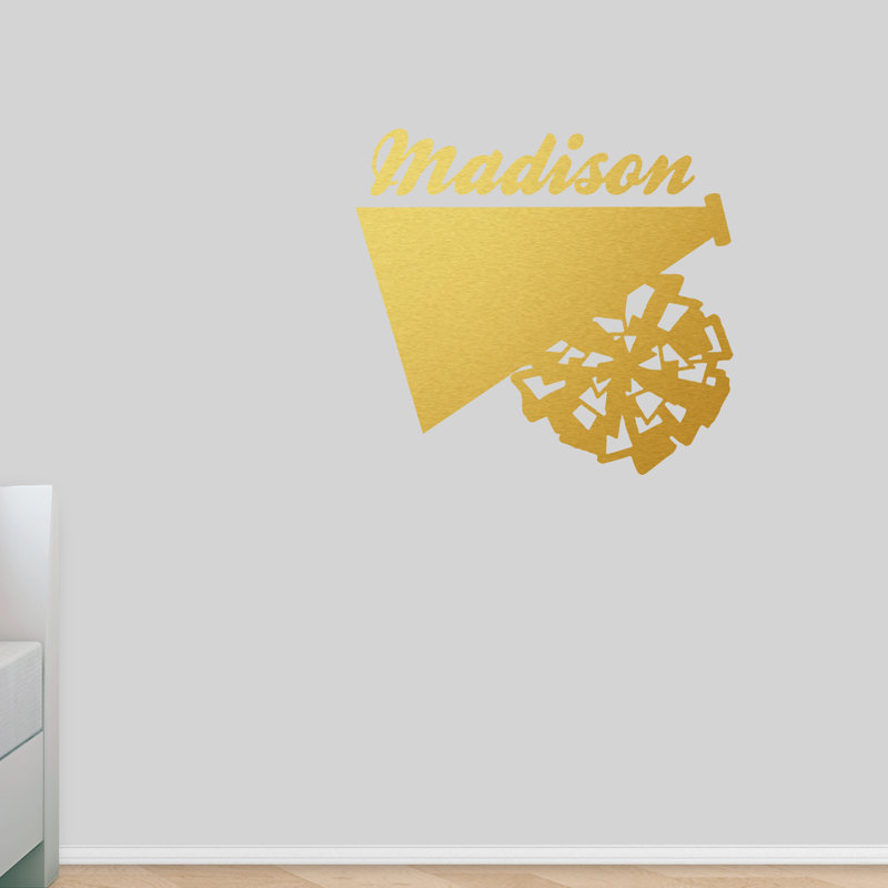Wall Decal, Gold, Yes