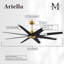 Ariella - Ventilateur de plafond à huit pales-1104360047-1104360005
