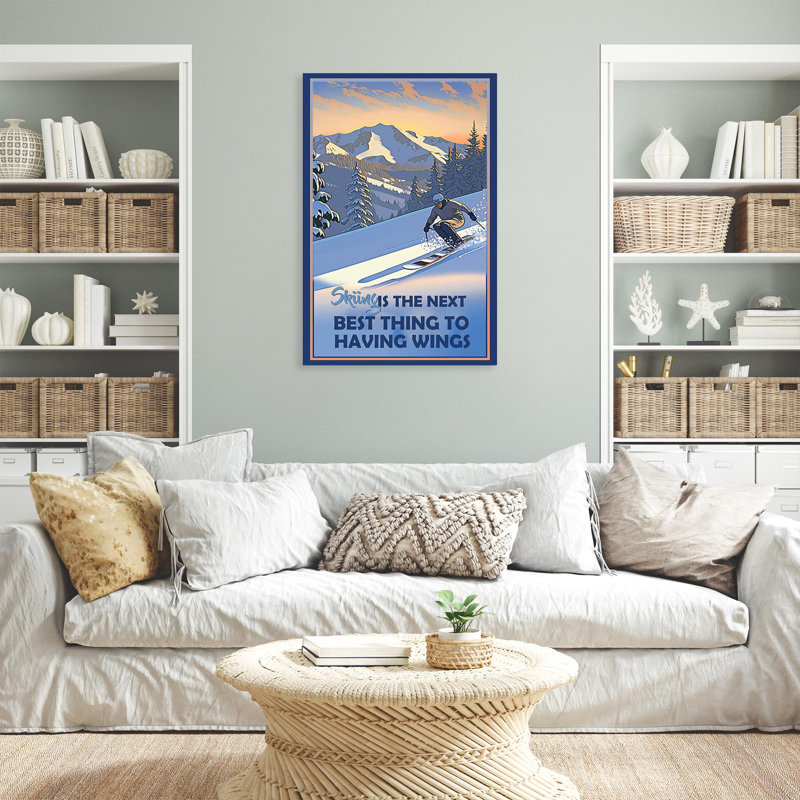 «Skiing Is The Next Best Thing on Canvas», impression, H 36 po x l 24 po x P 1,25 po