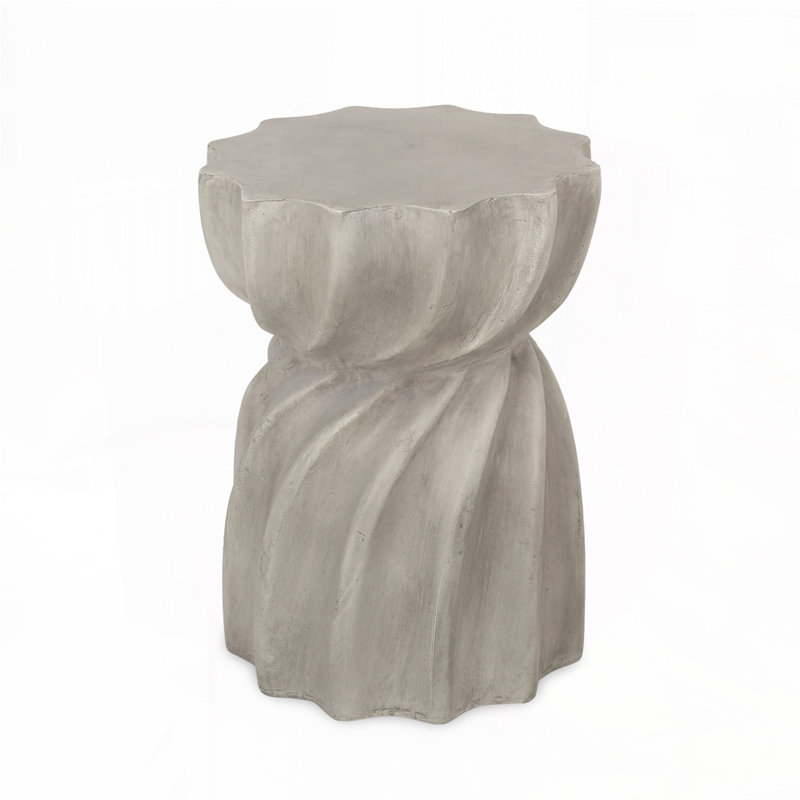 Outdoor Lightweight Concrete Side Table