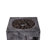 Square Steel Propane Smokeless Fire Column with 30,000 BTU Burner, Lava Rocks & PVC Cover – Pre-Assembled Outdoor Gas Heater