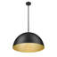Luminaire suspendu 3 lumières Vega noir mat 23,75 pouces-123222983