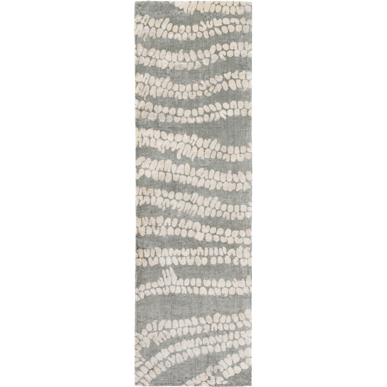 Tapis gris / ivoire touffeté à la main Villa Court