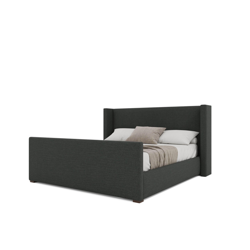 Aylet Luxe Footboard Low Bed, Charcoal, King