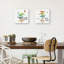 Ensemble de 2 reproductions d’art sur toile tendue "Wild Wings II & III" par Sue Schlabach