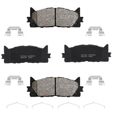 High Quality Front Ceramic Disc Brake Pads Set for Lexus Model IS 2009-2015, GS300 2006, Camry 2002-2006 – Replacement Kit - 4PCS – Low Fine Particles & Quiet Performance – Color: D908-7787