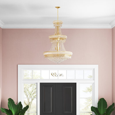 Ston Easton 32-Light Crystal Empire Flush Mount