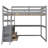 Evo 2 Drawer Loft Bed with Built-in Desk and Shelves-909714331-921547986