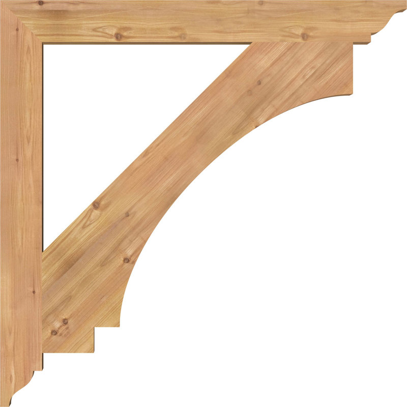 Support impérial traditionnel, H 34 po x l 3,5 po x P 34 po, Cèdre rouge de l'Ouest (lisse)