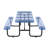 96" Rectangular Picnic Tables Blue-27170411
