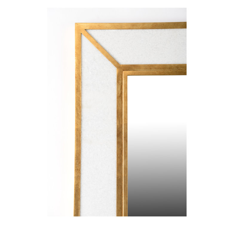 Madison Marbleized Mirror, Gold Leaf