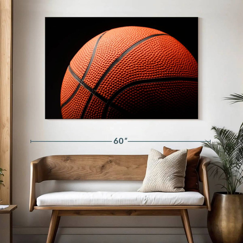 Ballon de basketball texturé Sireci, H 34 po x l 51 po