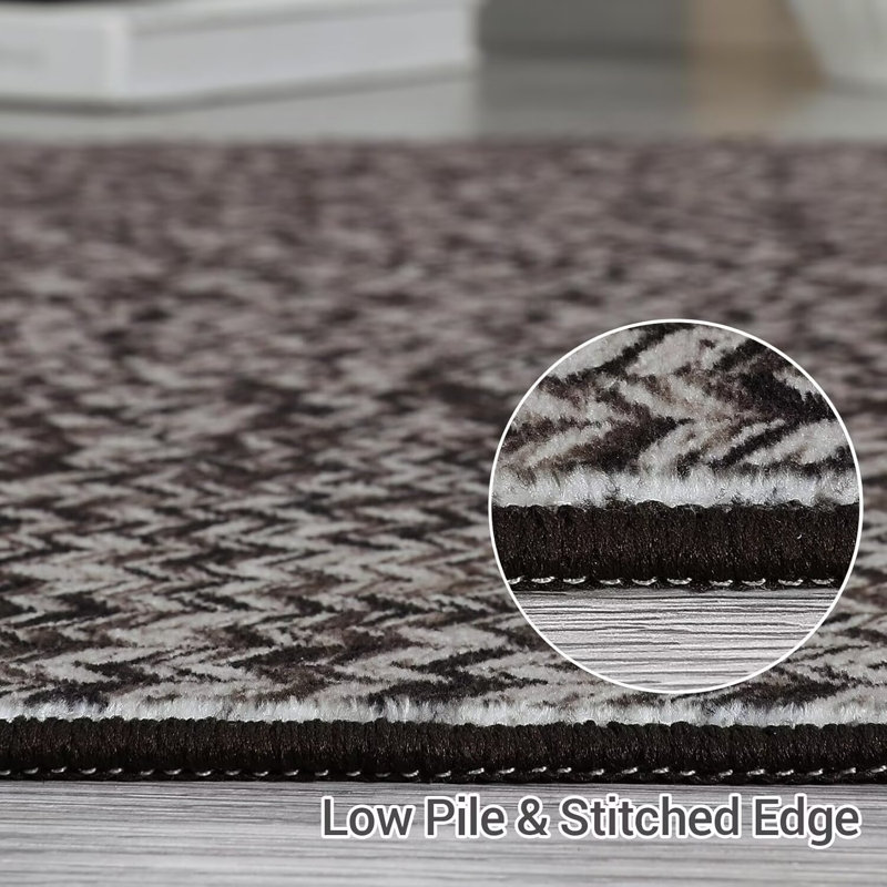Modern Rugs for Bedroom Imitation Braided Pattern Soft Carpet, Rectangle 9' x 12'