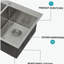 Double Bowl (50/50) Drop in Sink - 33"x22"x10" Stainless Steel Kitchen Sink 16 Gauge with Two 10" Deep Basin