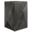 Table de bout contemporaine en fonte d'aluminium graphite l 14 po Danner